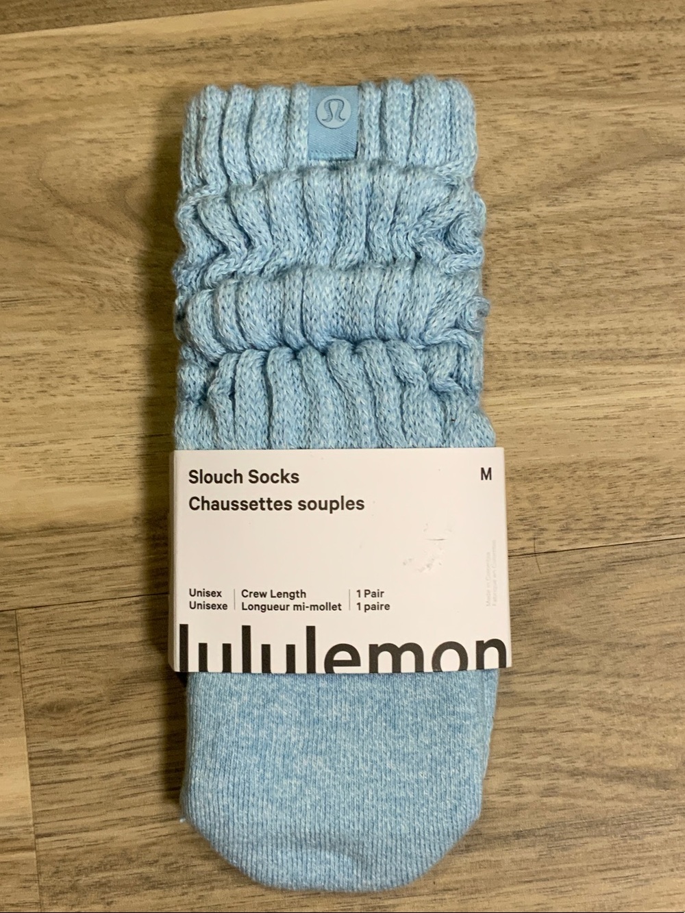 lululemon athletica Light Blue Slouch Crew Socks